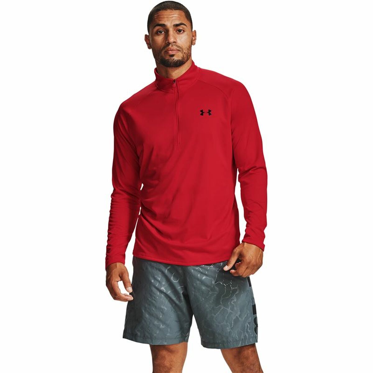 Men’s Long Sleeve T-Shirt Under Armour Tech™ ½ Red