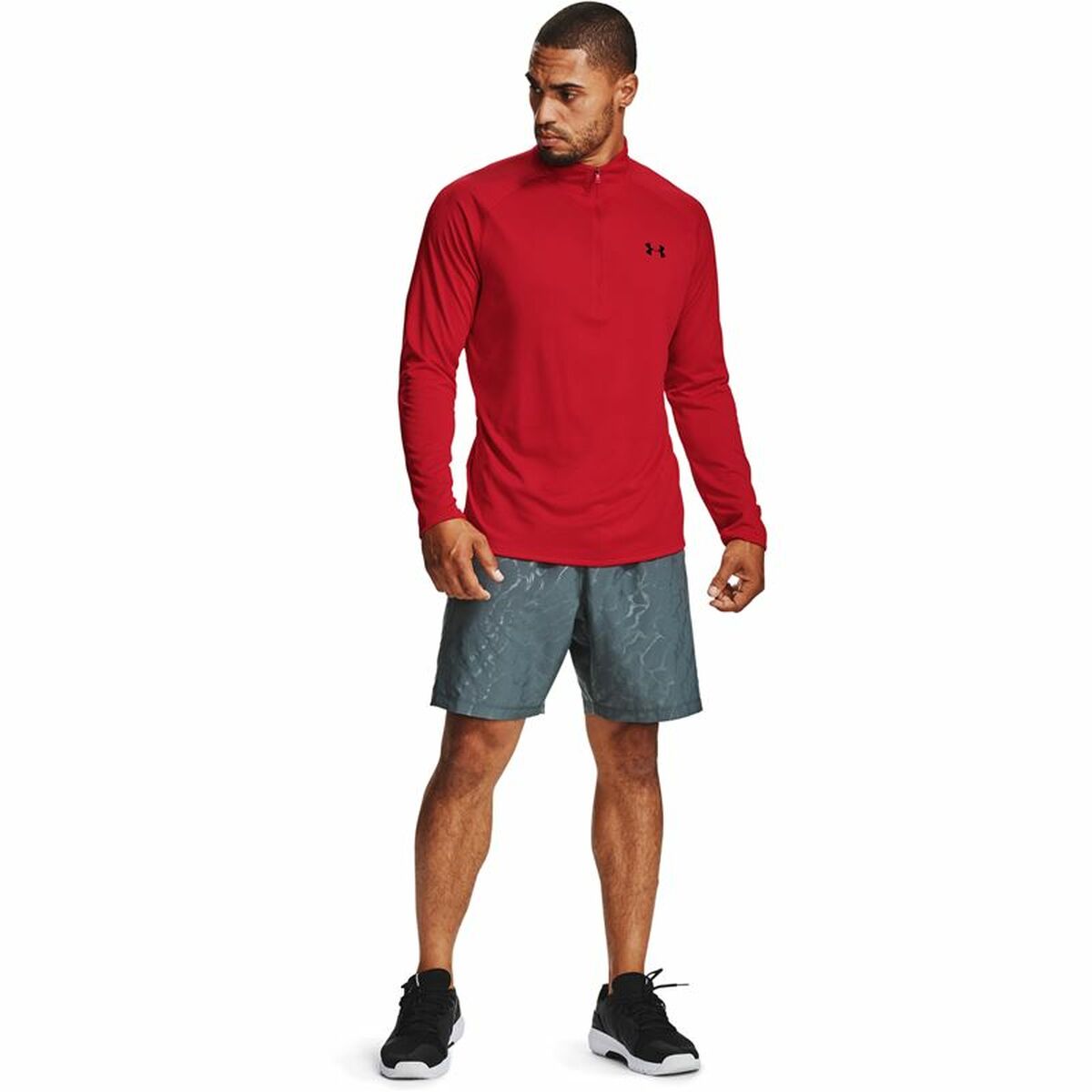 Men’s Long Sleeve T-Shirt Under Armour Tech™ ½ Red