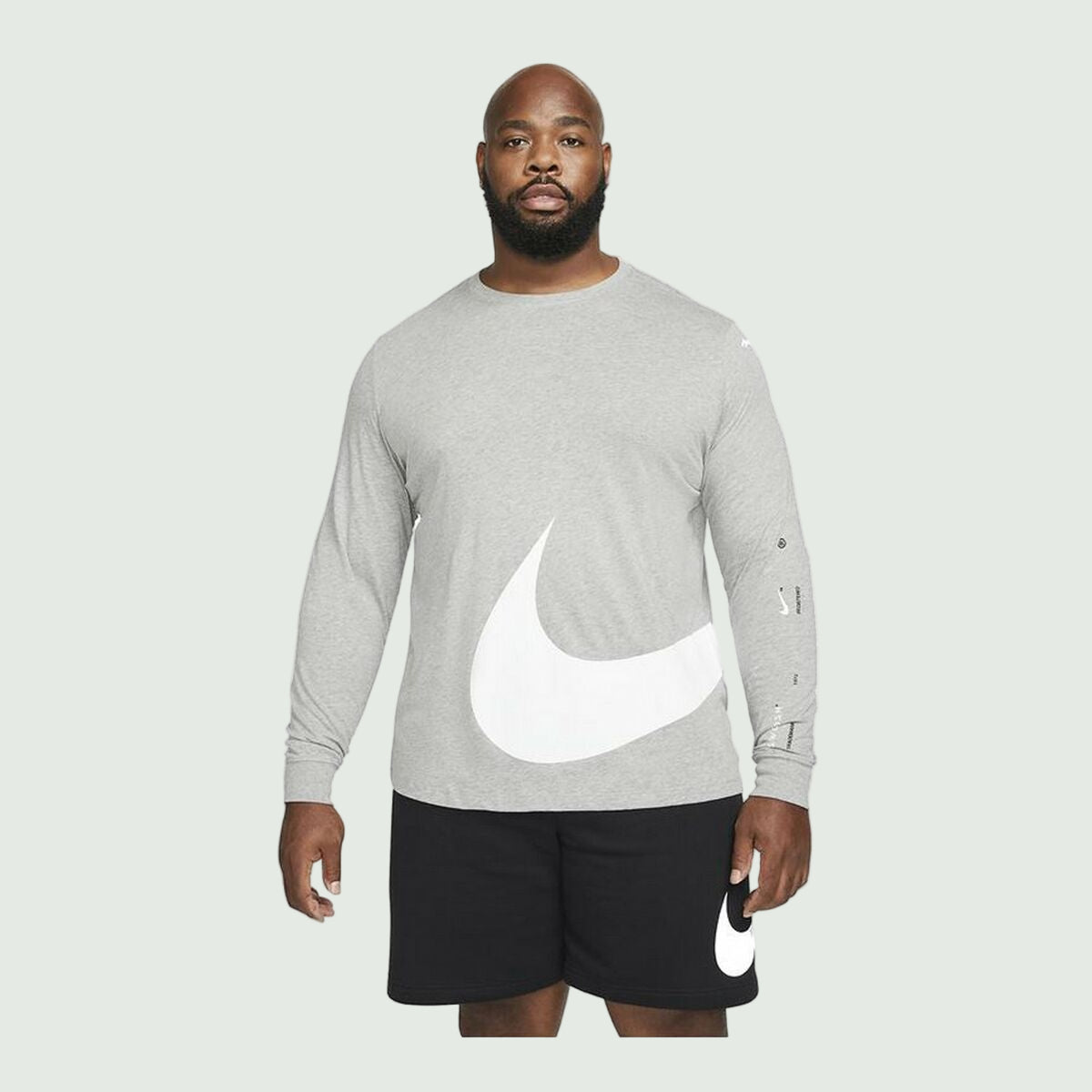 Men’s Long Sleeve T-Shirt Nike Sportswear Light grey