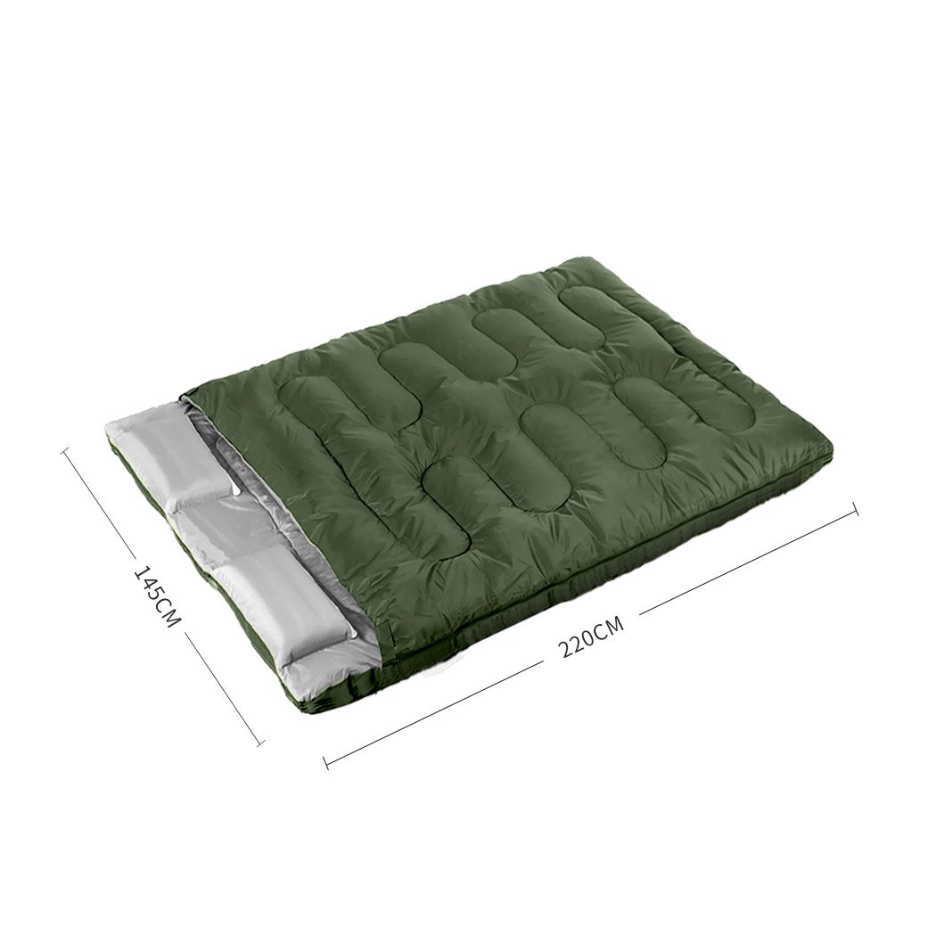Mountview Sleeping Bag Double Bags Outdoor Camping Thermal -10? Hiking