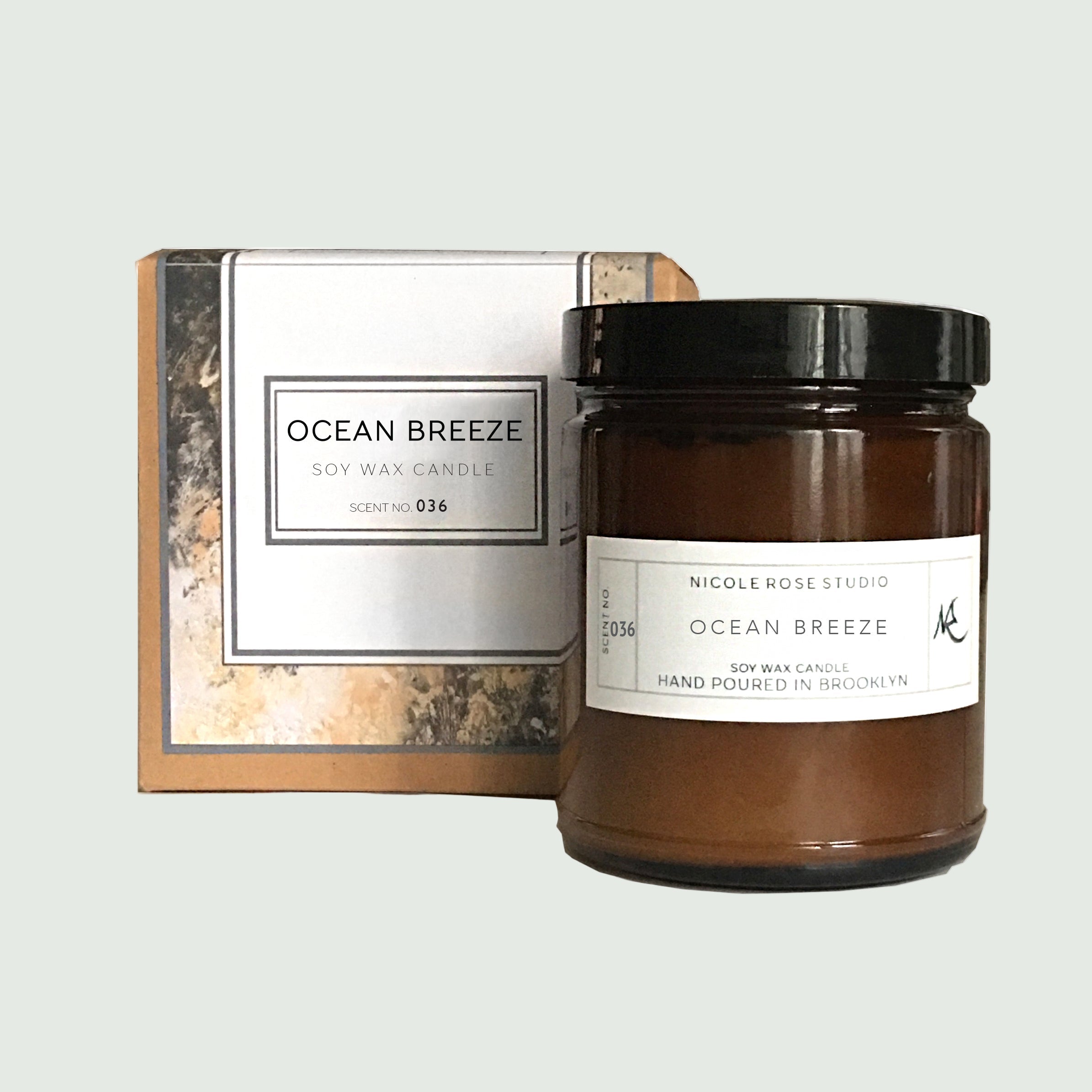 Ocean Breeze Scented Soy Wax Candle
