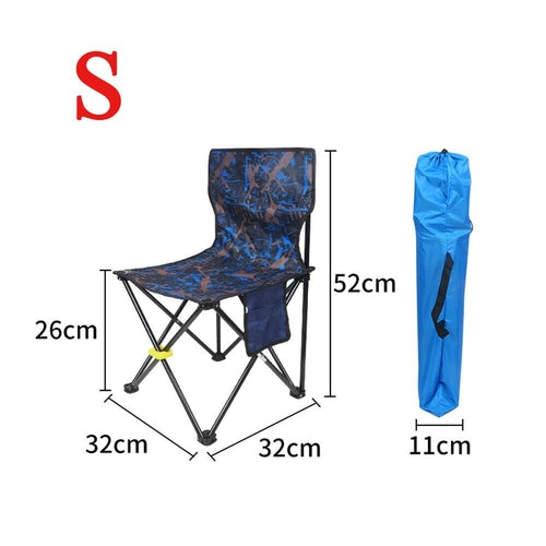 Ultralight Outdoor Chair Portable Folding Chair Camping Quad Chairs